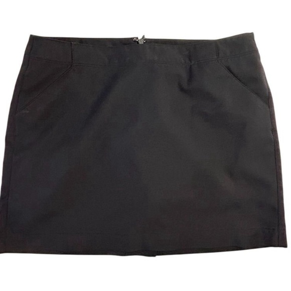 PGA Tour Women's Black Skort Size 8 with Pockets Casual Short Skirt- flawed - Picture 2 of 11